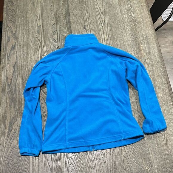 Columbia Women's Fleece Basic Jacket Full Zip Pockets Long Sleeve Blue Size L - Picture 7 of 7